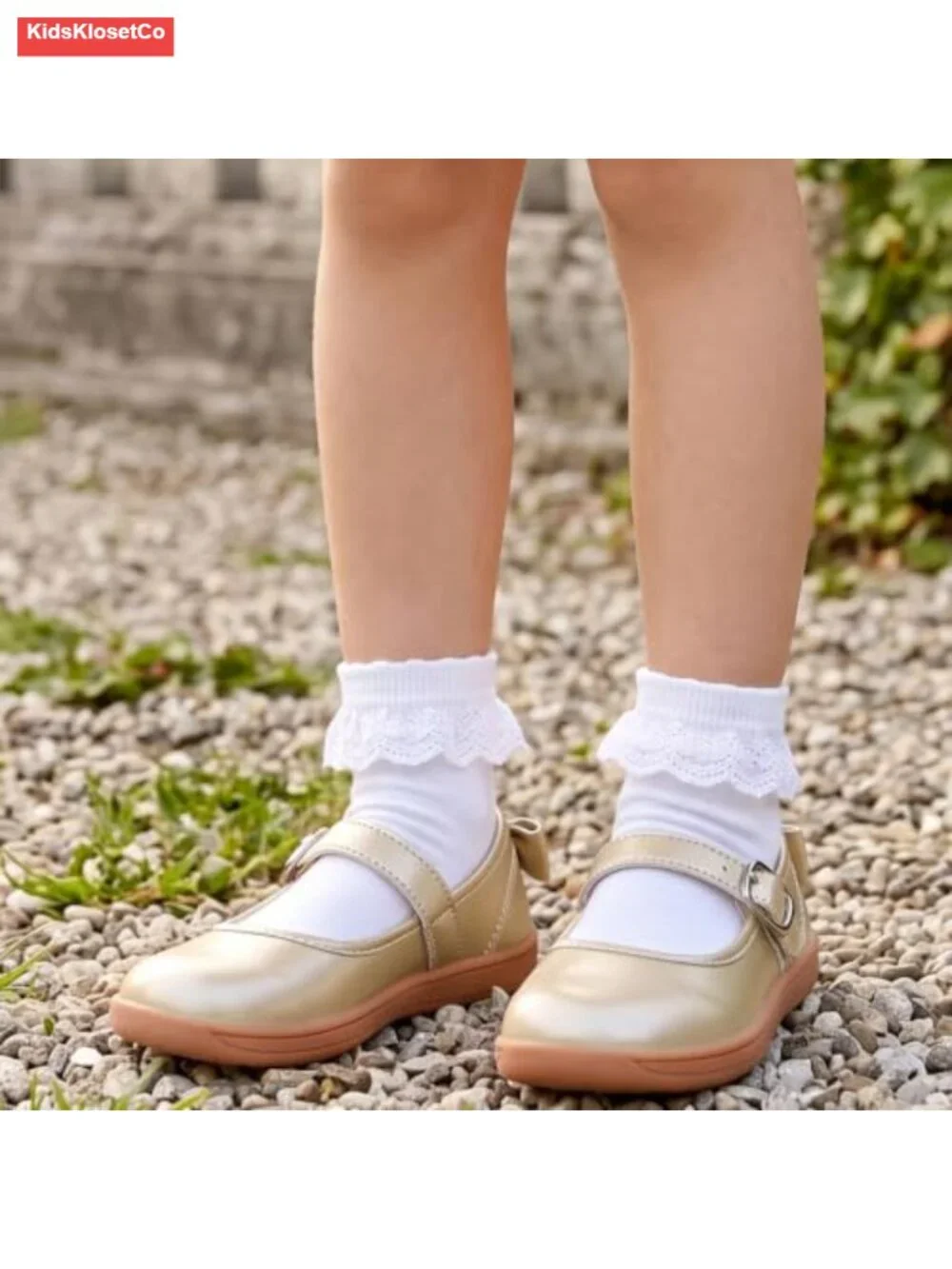 Toddler Girls Wide Ballet Flats Mary Jane Dress Shoes with Hook and Loop